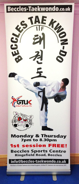 New Banner and Taekwondo Tuition in Beccles Schools